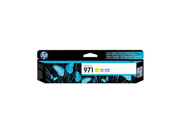 Blekk HP CN624AE serie 971 gul 2.500 sider ved 5 % 